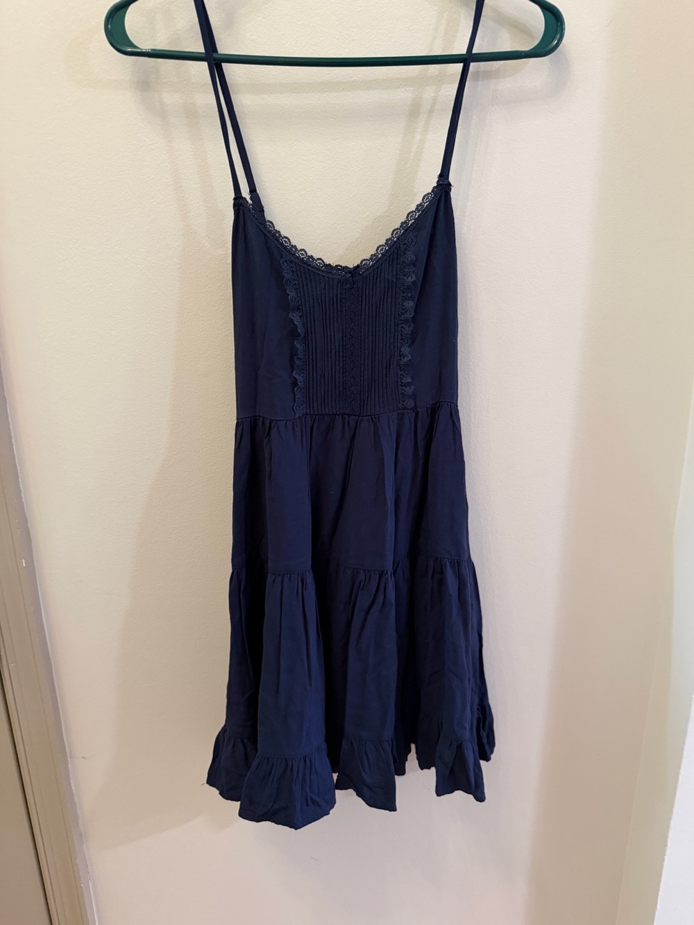 John Galt Blue Tiered Mini Dress Brandy Melville Navy
